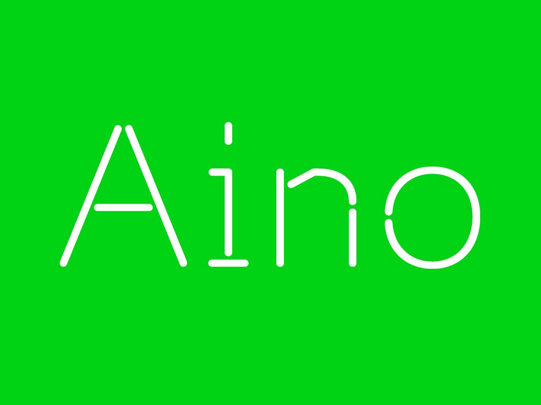 Aino custom font