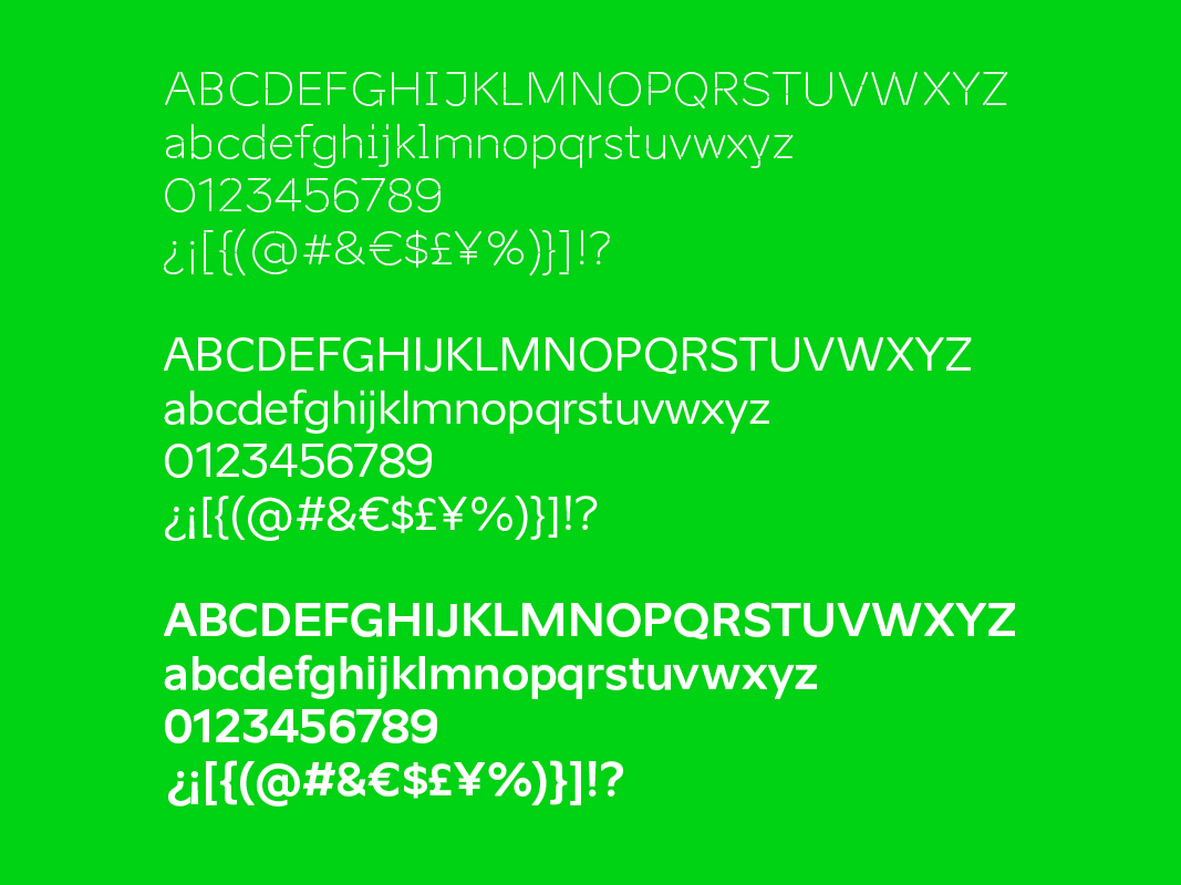 Aino custom font